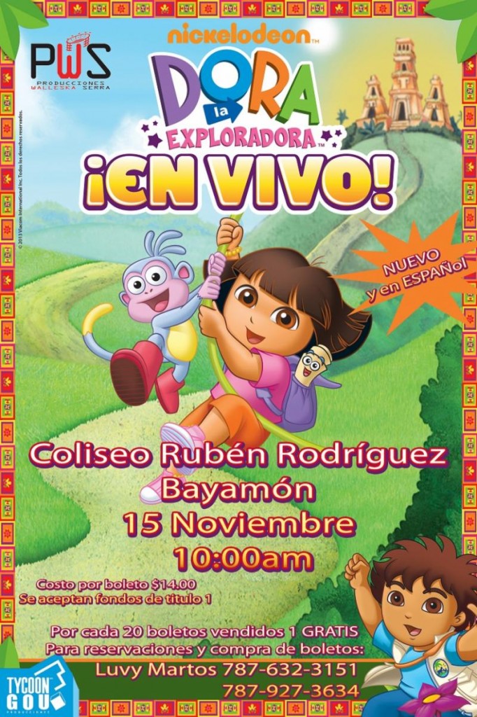 DORA LA EXPLORADORA !EN VIVO!