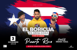Gaby Alicea cerrará su gira 2023 del stand up “El boricua es otra cosa” en el Coca Cola Music Hall