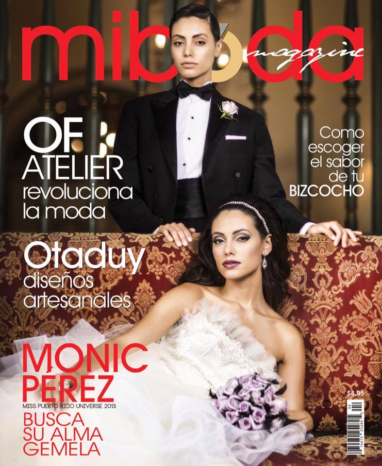 Monic Pérez luce espectacular vestida de hombre en impactante portada de revista de novias