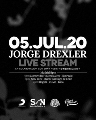 JORGE DREXLER realizará un concierto en directo